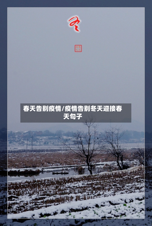 春天告别疫情/疫情告别冬天迎接春天句子-第1张图片